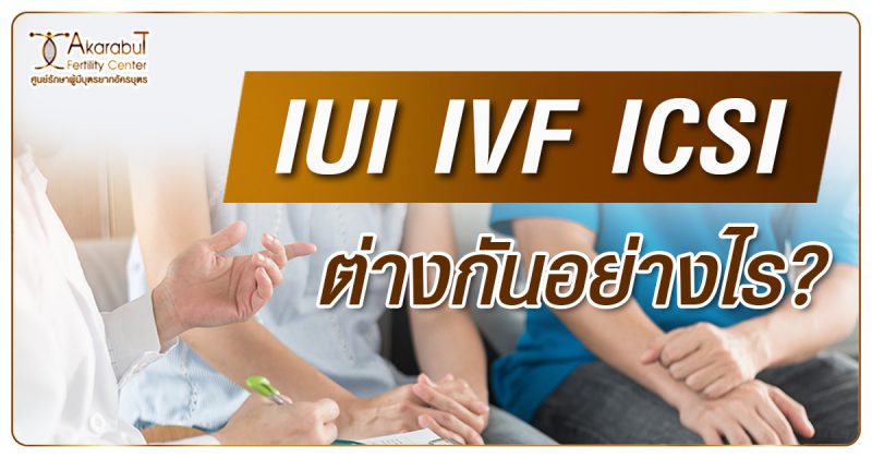 IUI IVF ICSI ต่างกันอย่างไร